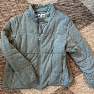 Quilted Dolman Shacket Jacket Dupe Green Size XL